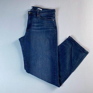 William Rast, blue mid rise Slim Straight jeans, size 12/31
